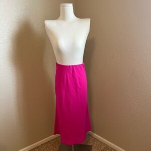 Audrey Vivid Pink Midi Skirt